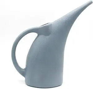Modern Minimalist Indoor Watering Can – 67.6oz (2L) Long Spout Plastic Watering Can for Houseplants, Bonsai, and Potted Flowers