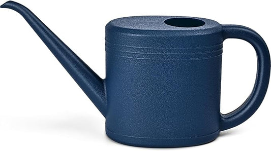 1L Large Capacity Watering Can for Indoor Plants – Blue Plastic Long Spout Gardening Jug for Potted Flowers and Home Garden Care
